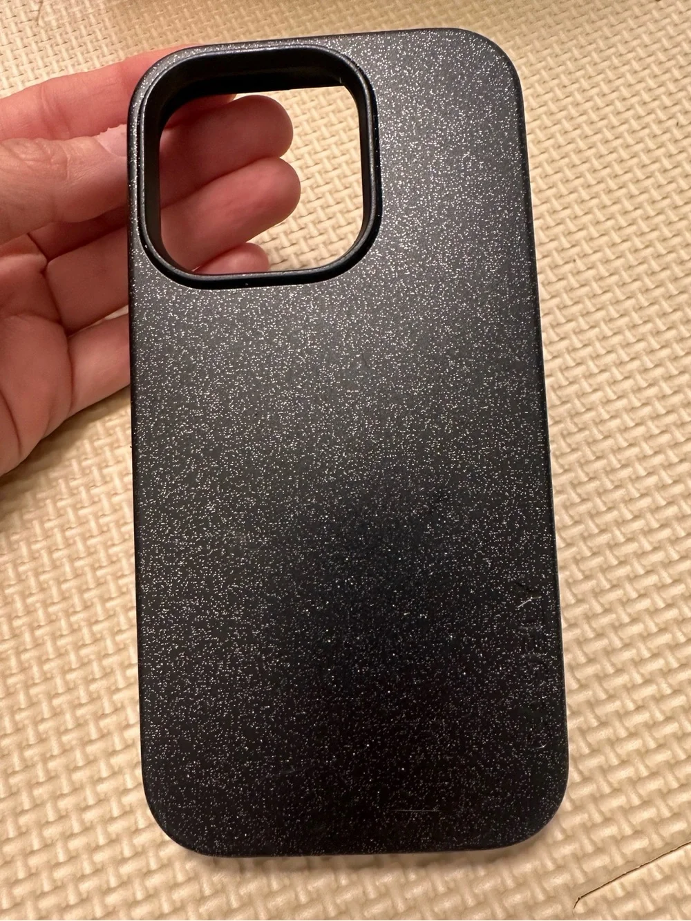 Casely Black Glitter MagSafe Case for iPhone 14 Pro | Genuine